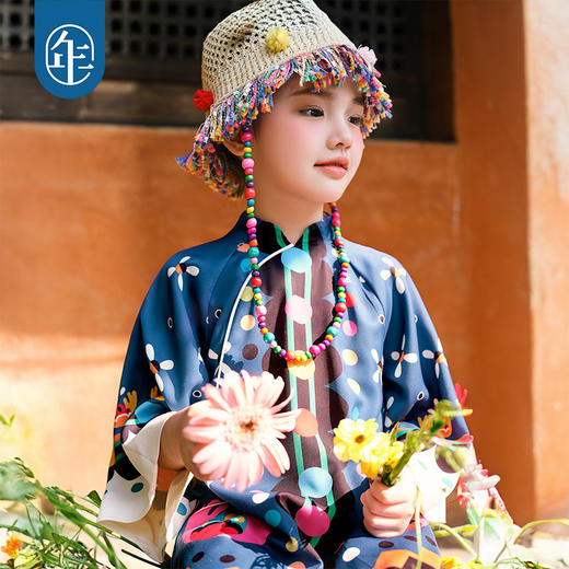 【年衣】童装女童旗袍2025新款女孩中式国风连衣裙青罗多多民族旗装 商品图2