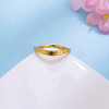 【限时克减150元】足金999.99 五9黄金空心波浪形时尚简约戒指镜面金CNC工艺固口戒指(ACJZ00309)预售产品下单后不退款不退货不换货不补差价 商品缩略图2