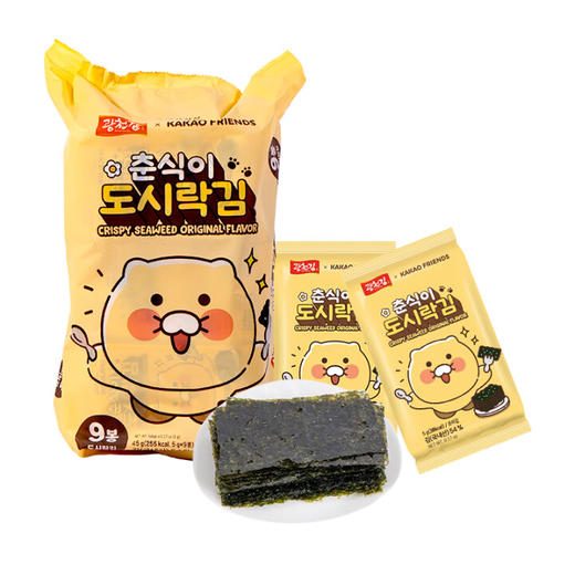 韩国广川春植海苔原味45g/150093 咔滋一下轻薄香脆 商品图0