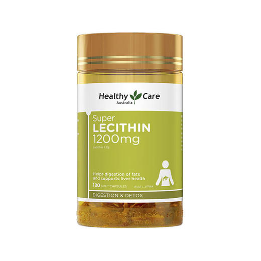 【保税】澳洲 Healthy Care卵磷脂胶囊1200mg 180粒 商品图0