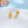 【限时克减150元】足金999 5G黄金小金花幸运花卉耳饰耳钉(AG5GES00195)（预售产品下单后不退款不退货不换货不补差价） 商品缩略图1