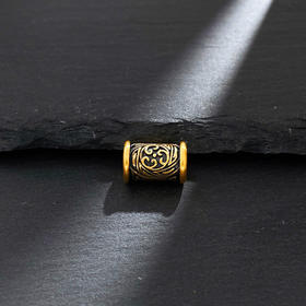 【限时7.5折】【定价黄金】足金 #电黑金 3D硬金电黑金如意花转运珠Diy手串配件(V3DSC00447)预售产品下单后不退款不退货不换货不补差价