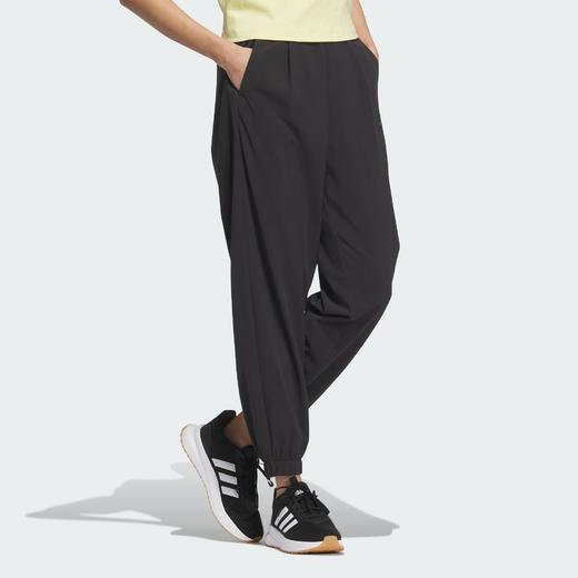 Adidas阿迪达斯MODERN TECH LIGHTWEIGHT 轻肤感系列防晒UPF50+拒水防泼束脚高腰宽松九分裤JM8777 商品图2