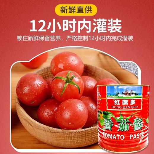 新疆红满多番茄酱3kg*6罐商用一整箱青海拉面西红柿炒面意面0脂肪校区食堂拉面店 商品图2