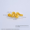 【限时7.5折】【定价黄金】足金 #生肖 #蛇年新品 3D硬金空心蛇年生肖灵蛇之舞金蛇献瑞灵蛇Diy配件手串编绳配件(AR3DSC00182)预售产品下单后不退款不退货不换货不补差价 商品缩略图4