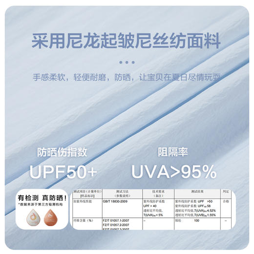 笛莎千与2025夏新款男女童户外轻量连帽防晒服外套 商品图3
