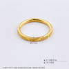 【限时克减150元】足金999 #CNC 5G黄金空心固口戒指磨砂仿钻女戒(BE5GJZ00220)预售产品下单后不退款不退货不换货不补差价 商品缩略图4