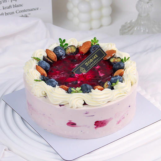 【蓝调甜心】蓝莓风暴席卷舌尖，千层诱惑难挡-蓝莓千层 商品图0