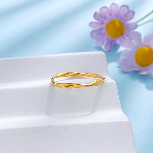 【限时克减150元】足金999.9 #莫比乌斯 #固口戒指 【精品】实心爱无尽莫比乌斯环固口艺术圈戒(JZ00951)（预售产品下单后不退款不退货不换货不补差价 商品图2