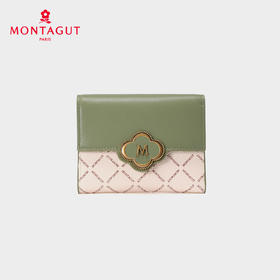梦特娇2025时髦优雅PVC印花女式钱包卡包