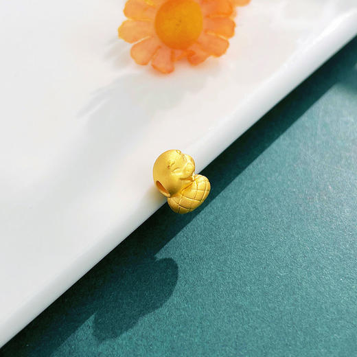 【限时7.5折】【定价黄金】足金 #蛇年新品 【精品】3D硬金空心蛇年生肖微笑蛇宝宝生肖手串配件Diy手串配件(AR3DSC00176)（预售产品下单后不退款不退货不换货不补差价） 商品图2