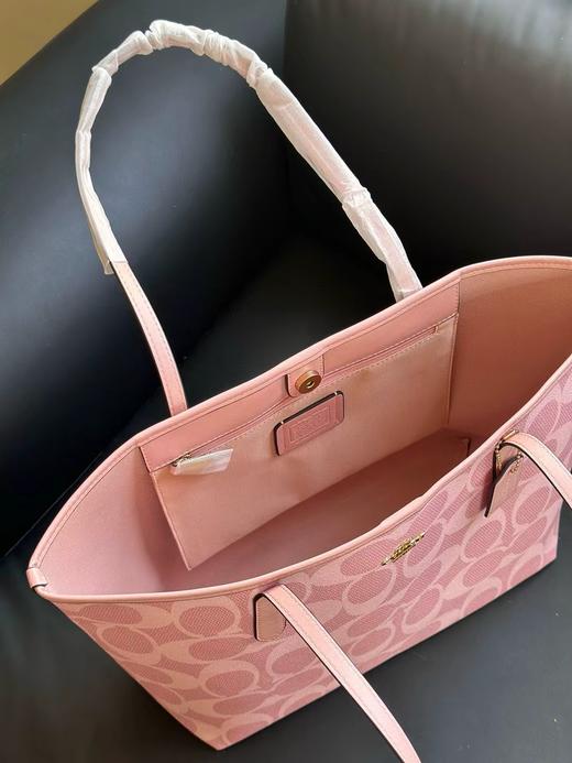 代工厂高品质寇驰city33樱花粉新色妈咪托特包 商品图12
