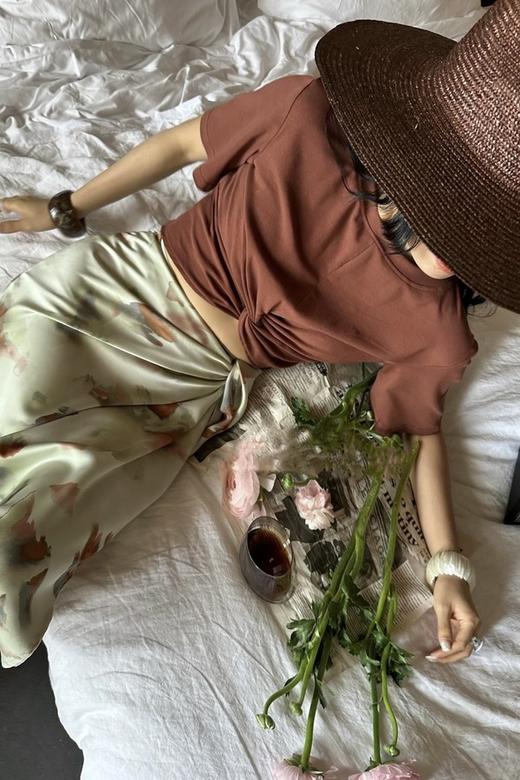 L.Fleuri 圆领短袖晕染半裙套装 18070 商品图2