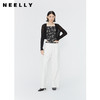 NEELLY纳俪商场同款夏季新款印花针织拼接吊带开衫女时尚显瘦上衣N25044R04566 商品缩略图0