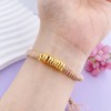 【限时7.5折】【定价黄金】足金 #微硬金 #盘缠 无氰5D硬金藏式跑环碎碎金编织麻绳调节手链成品手串（补手工费可以换新绳子）(AJ5DSC00034)预售产品下单后不退款不退货不换货不补差价 商品缩略图3