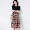 【高货sh】全新升级【铂金会员165/天猫219/差价54】(51158) 洛诗琳25夏季纯棉印花大摆半身裙松紧腰中长款遮胯碎花裙 商品缩略图2