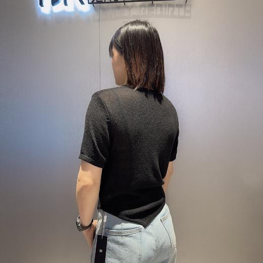 NC圆领字母图案不规则下摆短袖毛衫50308夏季020592012258 商品图1