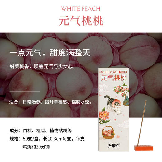 喜薰少年游安神檀香熏香 10.3厘米*50支（内置香插） 商品图5