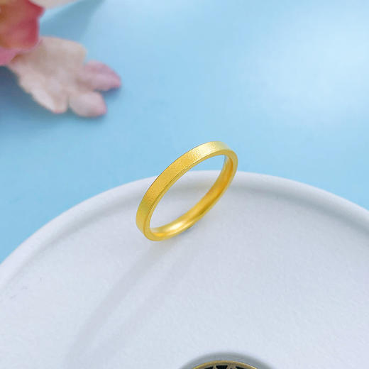 【限时克减150元】足金999 5G黄金空心素圈戒指圈戒（面宽约1.8-2.2mm）(AG5GJZ00338)（预售产品下单后不退款不退货不换货不补差 商品图2