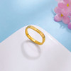 【限时克减150元】足金999.99 五9黄金空心波浪形时尚简约戒指镜面金CNC工艺固口戒指(ACJZ00309)预售产品下单后不退款不退货不换货不补差价 商品缩略图1