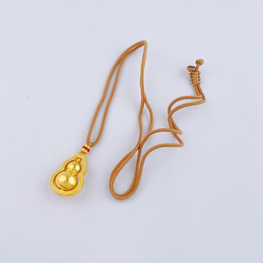【限时克减150元】足金999.9#时来运转 #低温珐琅 古法空心挂绳吊坠福禄连连可转招财葫芦吊坠（含配件）(AEWGFDZ00088-2)（预售产品下单后不退款不退货不换货不补差价） 商品图2