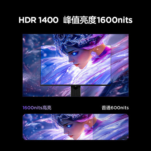 【FFALCON雷鸟】U9 27英寸4K电竞显示器165Hz HDMI2.1 HVA HDR1400量子点广色域 MiniLED电脑显示器  4K/165Hz/1ms响应 R27U91 商品图3