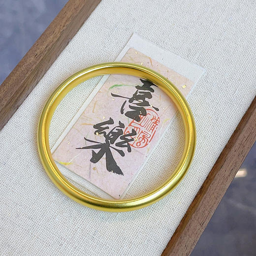 【限时克减150元】足金999.9 古法空心固口手镯黄金素圈泥鳅背手镯（面宽约7.1-7.5mm）(BTWGFSZ00001-1)（预售产品下单后不退款不退货不换货不补差价） 商品图1