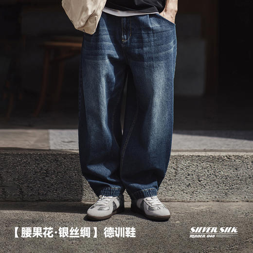 马登2025夏季新款德训鞋男士腰果花小众设计感板鞋丝绸休闲潮鞋子 商品图1