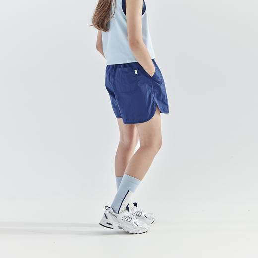 【代发】女童慢跑短裤 cicochild夏季款户外轻薄透气休闲运动裤子藏青 商品图4