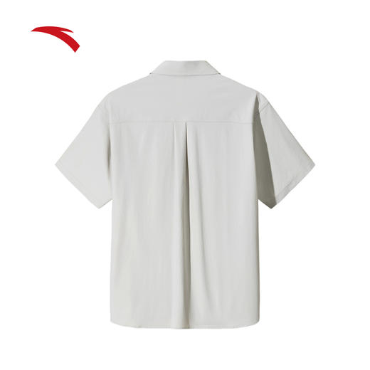 【林孝埈同款】安踏冰丝短袖衬衫男款宽松凉感翻领上衣152527160 商品图1