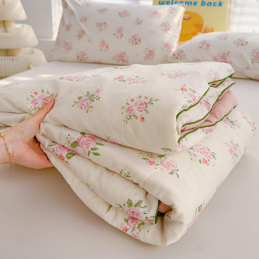 YOOE夏款【升级款A类空调被】多款花色可选 水洗双层纱韩版ins风 空调透气夏被被 卡通可机洗夏凉被 商品图10