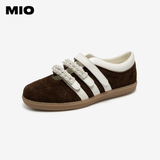 MIO米奥玛丽珍新款珍珠魔术贴运动休闲鞋芭蕾风浅口单鞋M254425573 商品图1