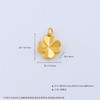 【限时7.5折】【定价黄金】足金 【精品】无氰5D空心小幸福爱心四叶草幸运花卉吊坠(AR5DDZ00011)（预售产品下单后不退款不退货不换货不补差价）（预售产品下单后不退款不退货不换货不补差价） 商品缩略图4