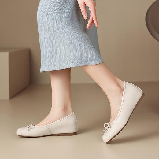 ZHR浅口单鞋女2025新款夏季超火绝美气质蝴蝶结内增高跟鞋AH602M 商品图2