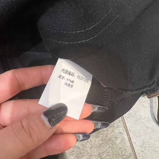 MZ翻领撞色侧抽绳短袖T恤（黑灰蓝）夏季952010250321 商品图4