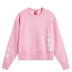 李宁-日进斗金系列女子加绒保暖宽松套头编织衫AMBV032