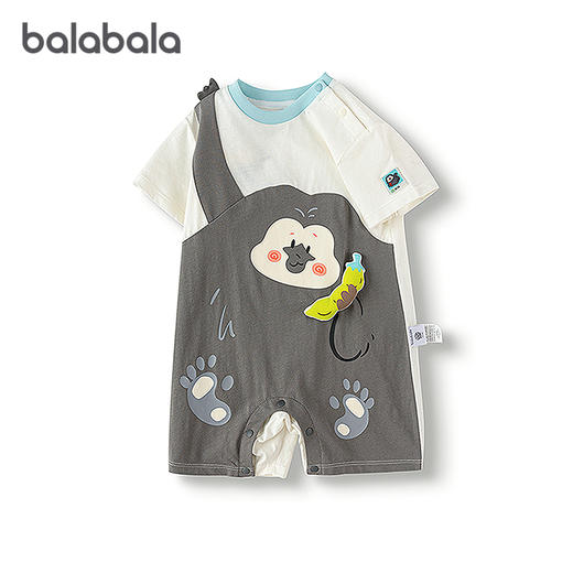 [红山动物园IP]巴拉巴拉宝宝连体衣新生儿外出爬服2025新款夏装萌 商品图4