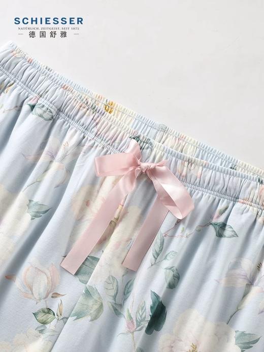 【70S100%丝光棉】SCHIESSER德国舒雅高端铂雅女士短袖七分裤套装100%高支双面丝光棉91/24773H 商品图3