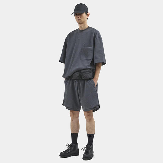 meanswhile SOLOTEX Waffle S/S Tee 吸水速干面料华夫格短袖T恤 商品图1