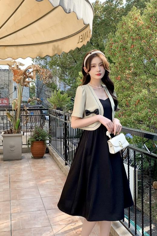 amadella 豆绿色优雅小香风两件套 18031 商品图0