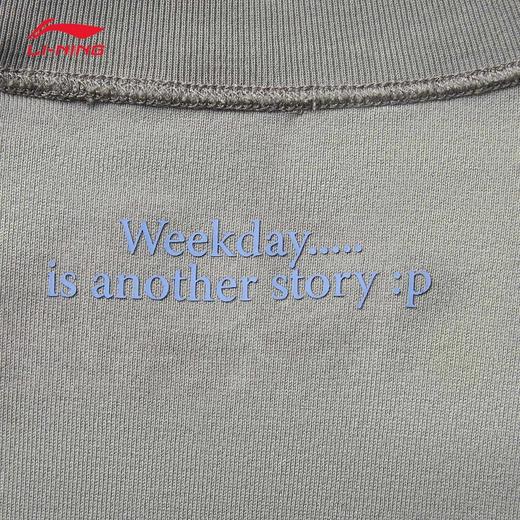 李宁反伍BADFIVE男子宽松短袖文化衫AHSV035 商品图4