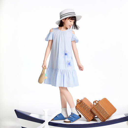 【实体店同款】女童短袖连衣裙夏季新款安奈儿童装AG523623 商品图3