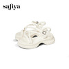 Safiya/索菲娅2025甜酷奶芙·轻便增高百搭露趾厚底松糕罗马凉鞋SFD2115407 商品缩略图12