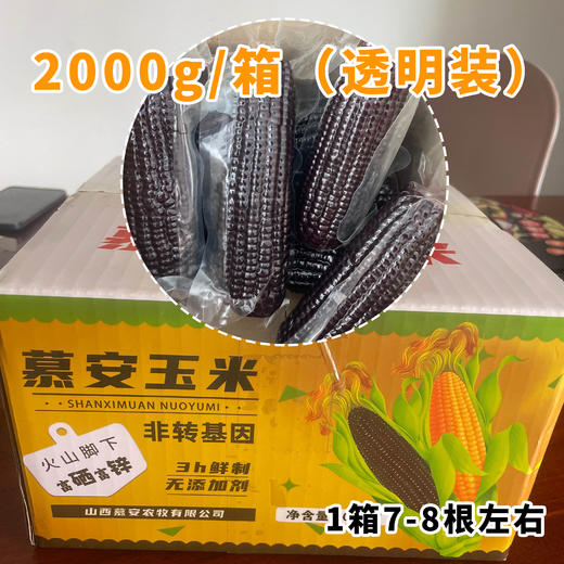 慕安黑糯玉米 火山脚下生长 富硒富锌 富含花青素 饱满细嫩 软糯香甜 无添加 商品图5