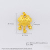 【限时克减150元】足金 #儿童/宝宝 3D硬金空心锁包吊坠铃铛福字铜钱造型锁包吊坠(AR3DDZ00144)预售产品下单后不退款不退货不换货不补差价 商品缩略图3