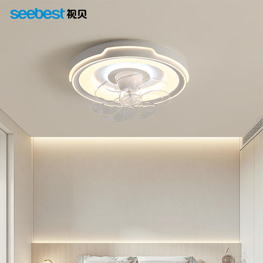 宁熙圆-摇头风扇灯-支持视贝智家 商品图1