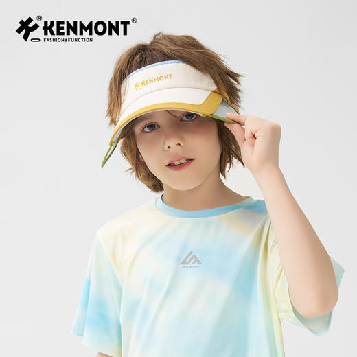 【代发】卡蒙KENMONT伸缩帽檐运动防晒帽儿童款4445 商品图11