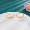 【限时克减150元】足金999 5G黄金空心光面素圈耳圈(BE5GES00042)预售产品下单后不退款不退货不换货不补差价 商品缩略图0