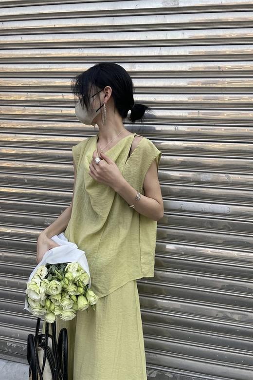 Le Malene 简约垂感上衣半裙套装 18075 商品图3