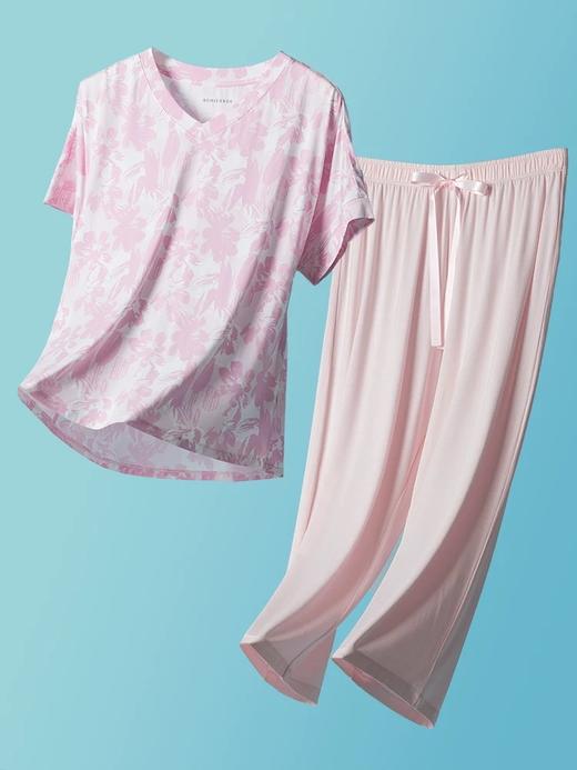 【经典莫代尔】SCHIESSER德国舒雅女士莫代尔短袖七分裤套装31/24811H 商品图4